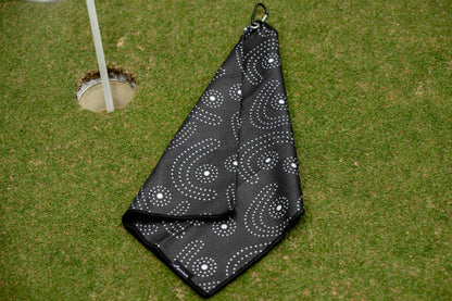 Black Boomerang Head Covers, Putter Cover (Blade) & Towel Set